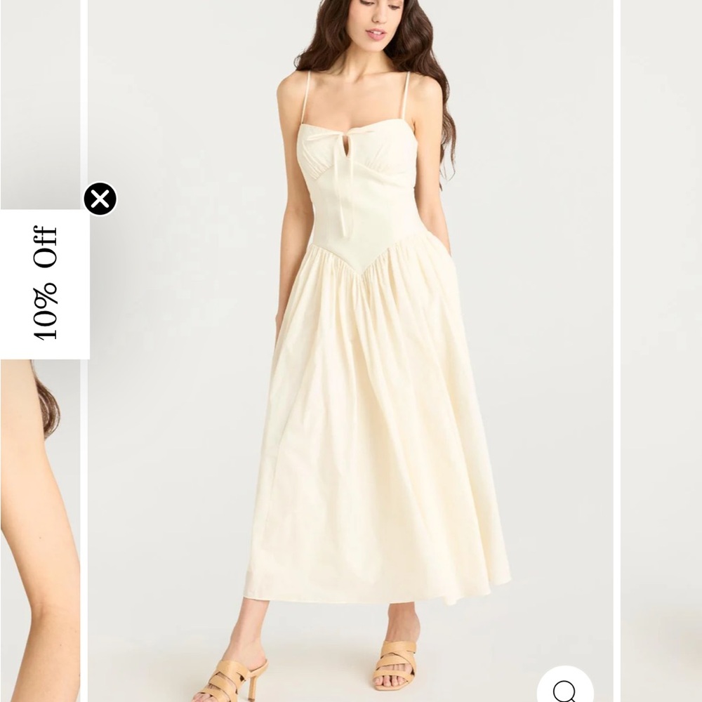 Cinq a sept ivory Anela dress NWT size 8